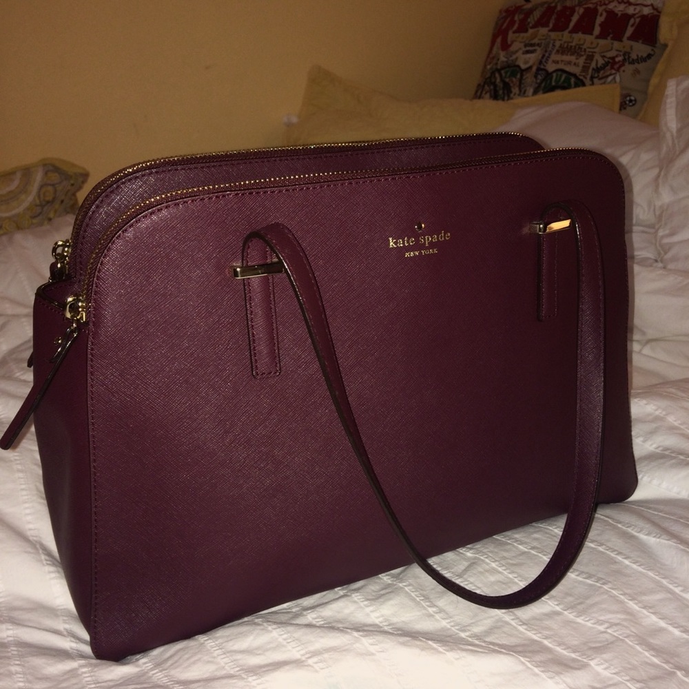 Kate Spade Cedar St Elissa Mulled Wine ShoulderBag